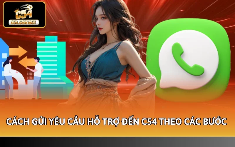 Cách gửi yêu cầu hỗ trợ đến C54 theo các bước